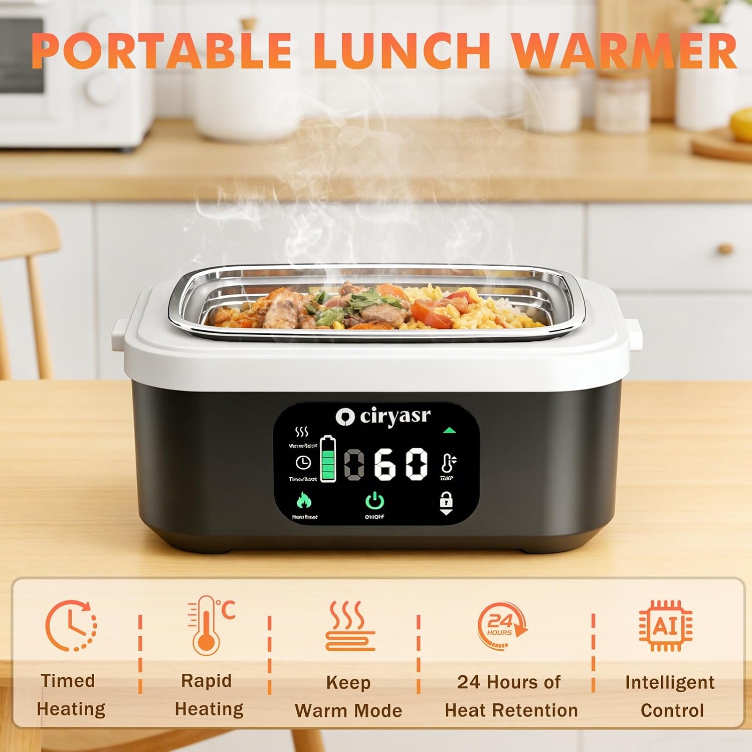 강력한 전기 도시락, 1.35L 20000mAh 배터리 - Office Furniture China 리뷰 및 가격
